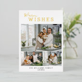 Warme wünscht 3 Fotomaterial Folien Feiertagskarte (Stehend vorne)