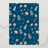 Warme wünscht 3 Fotomaterial Folien Feiertagskarte (Rückseite)