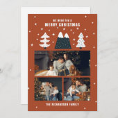 Warme wünscht Weihnachts-Grußkarte Feiertagskarte (Vorne/Hinten)