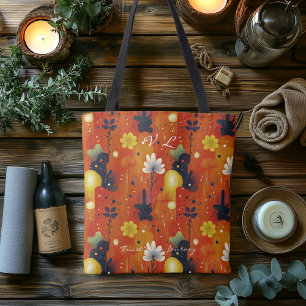 Warme Wüste Bloom Wellness Tote Tasche