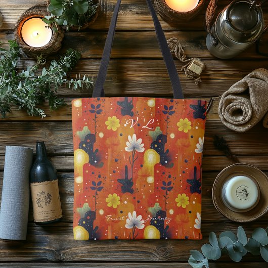 Warme Wüste Bloom Wellness Tote Tasche