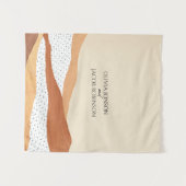 Warme Wüste | Hochzeit von Boho Wandteppich (Vorderseite (Horizontal))