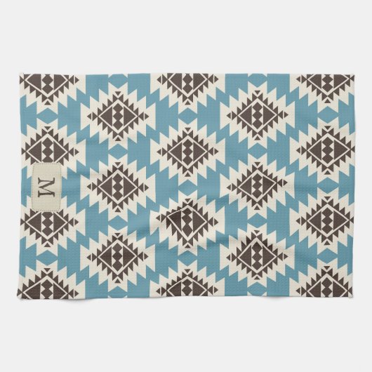 Warme Wüste Träume Südwestrustikales Muster Geschirrtuch (Horizontal)