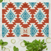 Warme Wüste Träume Südwestrustikales Muster Geschirrtuch (Gefaltet)