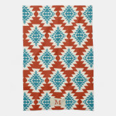 Warme Wüste Träume Südwestrustikales Muster Geschirrtuch (Vertikal)