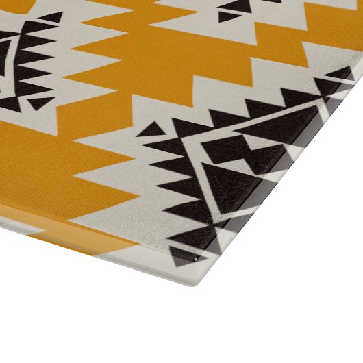 Warme Wüste Träume Südwestrustikales Muster Schneidebrett (Ecke)