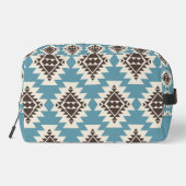 Warme Wüste Träume Südwestrustikales Muster Waschbeutel (Rückseite)