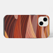 Warme Wüstenlandschaft - Landschaftliche Kunstdruc iPhone Hülle (Rückseite (Horizontal))