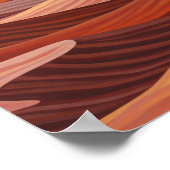 Warme Wüstenlandschaft - Landschaftliche Kunstdruc Poster (Ecke)