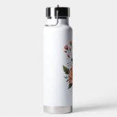 Wärmeflasche mit Schmetterling und Blumen Trinkflasche (rechts)
