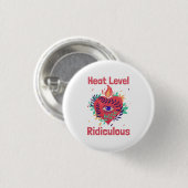Wärmelevel lächerlich Curry-Liebhaber Button (Vorne & Hinten)
