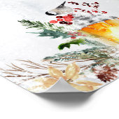 Wärmen Sie an der heißen Schokolade-Bar Poster (Ecke)