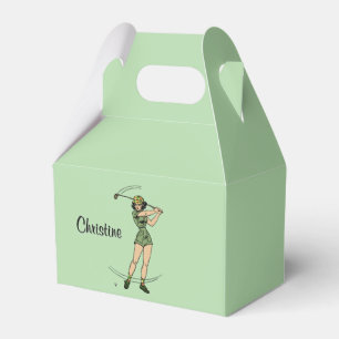 Wärmen Sie auf, um die persönliche Lady Golfer Gre Geschenkschachtel