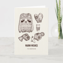 Wärmen Sie Feiertagskarte