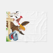 Wärmen Sie Sie mit diesen drei Tieren auf Fleecedecke (Vorderseite (Horizontal))