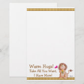 Wärmen Sie Umarmungen! Briefpapier (Vorne/Hinten)