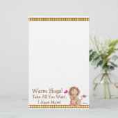 Wärmen Sie Umarmungen! Briefpapier (Stehend Vorderseite)
