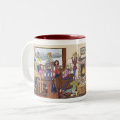 Wärmen Sie Wunsch-Kabinen-Tasse Zweifarbige Tasse (Vorderseite Links)