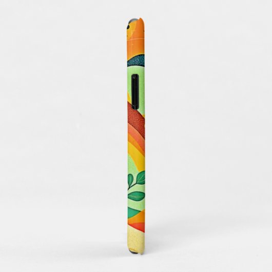 Warmer Abstrakter Strom Case-Mate iPhone Hülle (Hinten/Rechts)