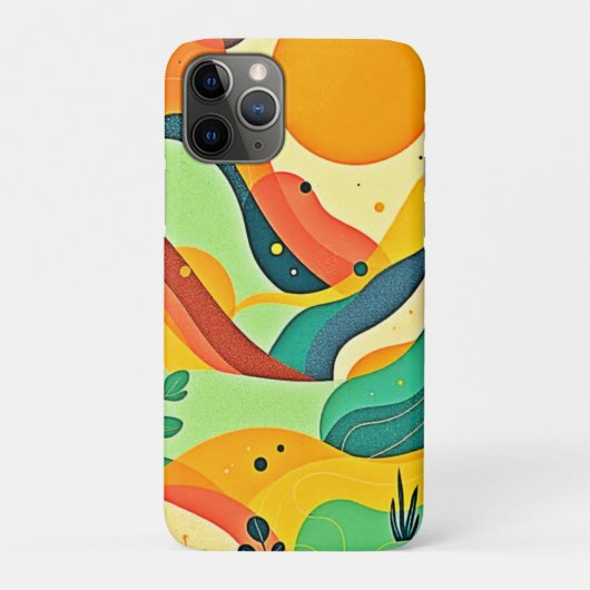 Warmer Abstrakter Strom Case-Mate iPhone Hülle (Rückseite)