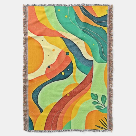 Warmer Abstrakter Strom Decke (Vorderseite Vertikal)