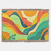 Warmer Abstrakter Strom Decke (Vorderseite)