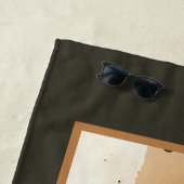Warmer Abstrakter Wasserfarbdurchsatz Strandtuch (Beispiel)