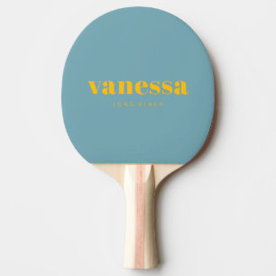 Warmer Aqua-Nachmittags-Minimal-Modern-Klassischer Tischtennis Schläger