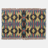 Warmer Aquamariner Aztec Wüstengoldschimmer Decke (Vorderseite)