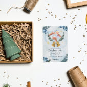 Warmer Aquarellurlaub Weihnachten Party Einladung