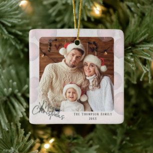 Warmer Aquarellurlaub Weihnachten Party Einladung Keramikornament