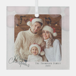 Warmer Aquarellurlaub Weihnachten Party Einladung Ornament Aus Glas