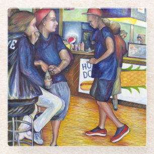 Warmer Bier, kalte Männer und ich bin heiß Glasuntersetzer