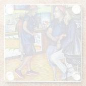 Warmer Bier, kalte Männer und ich bin heiß Glasuntersetzer (Rückseite)