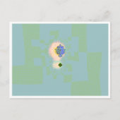 Warmer Bildschirm mit Grenz-Postkarte Postkarte (Vorderseite)