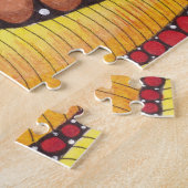 Warmer Boho-Terrakotta-Organischer Wellenmuster Puzzle (Seite)