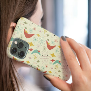 Warmer Boomerang-Diamant-Mid-Mod-Muster iPhone 16 Hülle