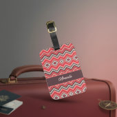 Warmer Chevron Gepäckanhänger