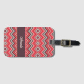 Warmer Chevron Gepäckanhänger (Vorderseite (Horizontal))