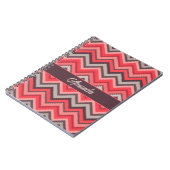 Warmer Chevron Notizblock (Linke Seite)