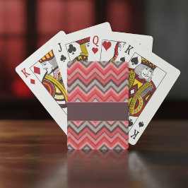 Warmer Chevron Spielkarten