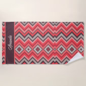 Warmer Chevron Strandtuch (Vorderseite)