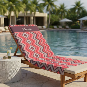 Warmer Chevron Strandtuch