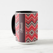 Warmer Chevron Tasse (Vorderseite Links)
