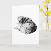 Warmer Curl, Offenes Herz Karte (Gelbe Blume)