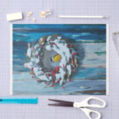 Warmer Empfang, Winter Kranz und Vogel Seidenpapier (Handwerk)