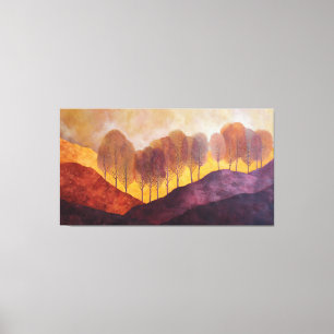 Warmer Erdtönungs-Abstrakte Surrealistische Landsc Leinwanddruck