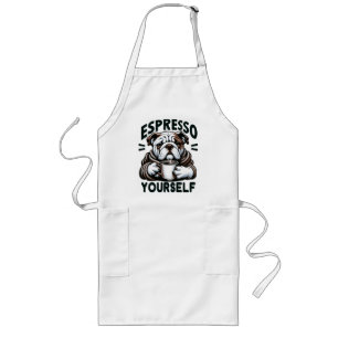 Warmer Espresso Bulldog - Gemütlicher Kaffee  Lange Schürze