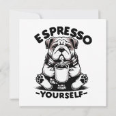 Warmer Espresso Bulldogge (Rückseite)