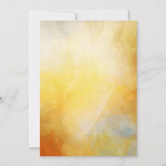 Warmer Fall Foliage Pumpkin Blume Erntedank Einladung (Rückseite)